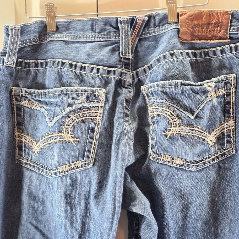 Vintage Buckle Big Star Voyager Men’s Jeans Y2K Grunge Distressed Relaxed 34x31